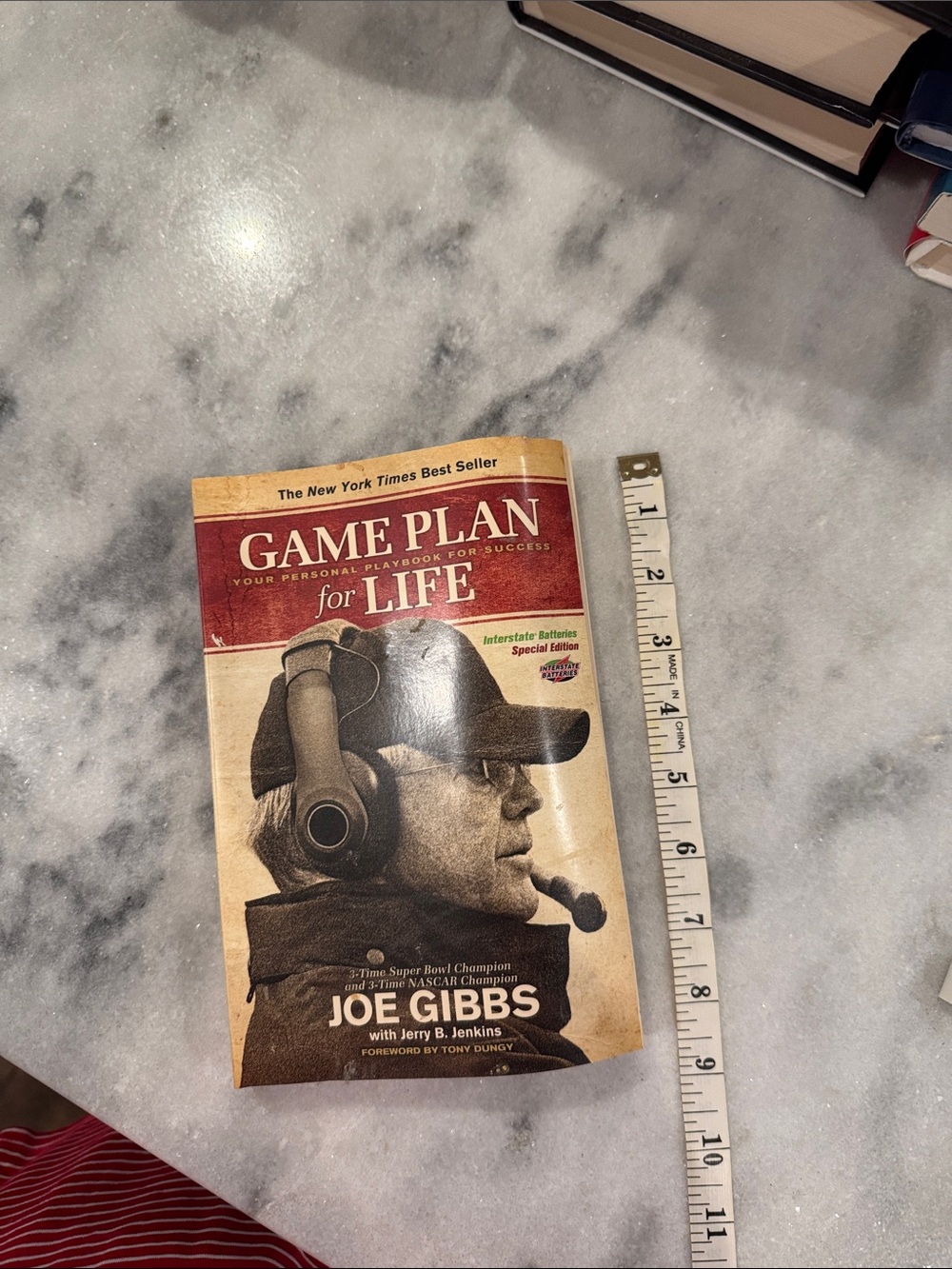 Game Plan for Life by Joe Gibbs - Beige and Red Cover
